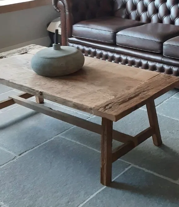 Landelijke salontafel — MoodsWood, oud eiken meubelmaker in Aalst (GLD)