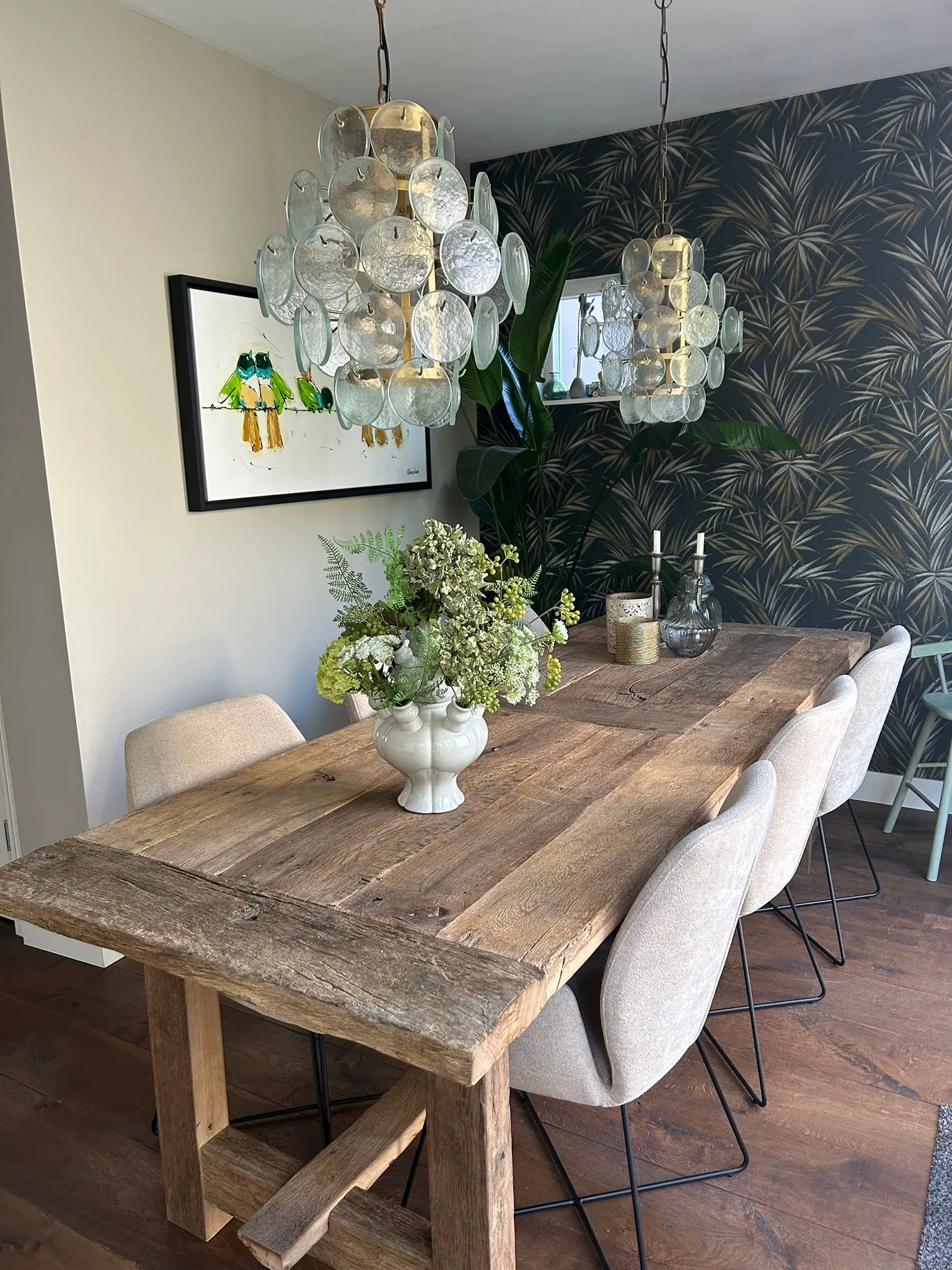 Oud eiken eettafel — MoodsWood
