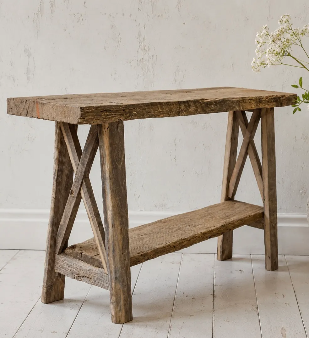 Oud eiken bijzettafel — MoodsWood, oud eiken meubelmaker in Aalst (GLD)